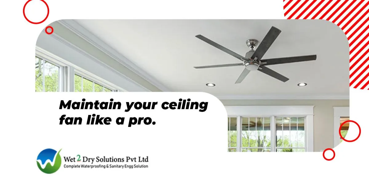 Maintain your ceiling fan like a pro