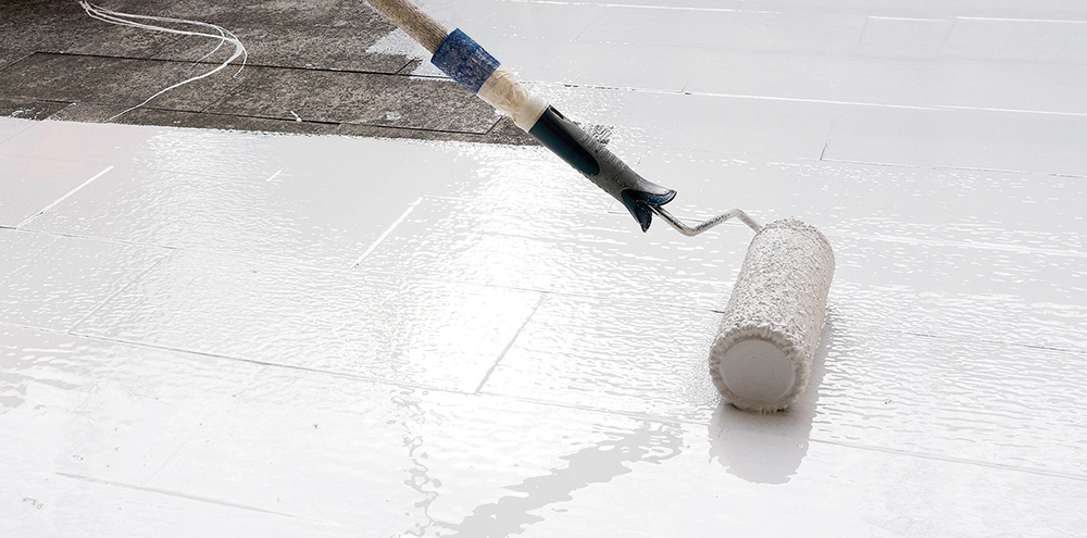 Waterproofing of an inverted flat roof with a polyurethane liquid membrane  - Isomat PU Systems